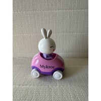 Mykros Adventures Little Buggy Vehicle Preschool Toy for Ages 3 and Up (Rabbit in Helicopter)